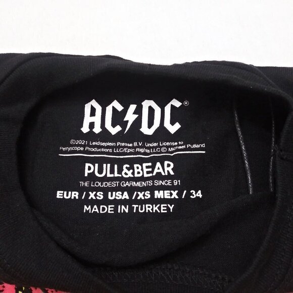 AC/DC North American Tour Distressed Graphic T-Shirt Guitar Music American Flag - Picture 4 of 6